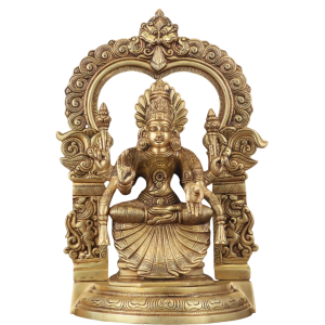 Pure Brass Goddess Padmavathi Lakshmi with Thiruvarchi | 18" Sacred Statue | 12.5kg Divine Masterpiece | Temple Grade Art | Jaipurio